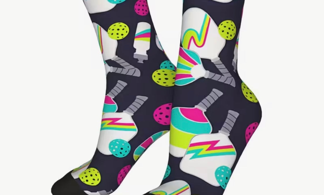 Vintage pickleball Unisex compression socks