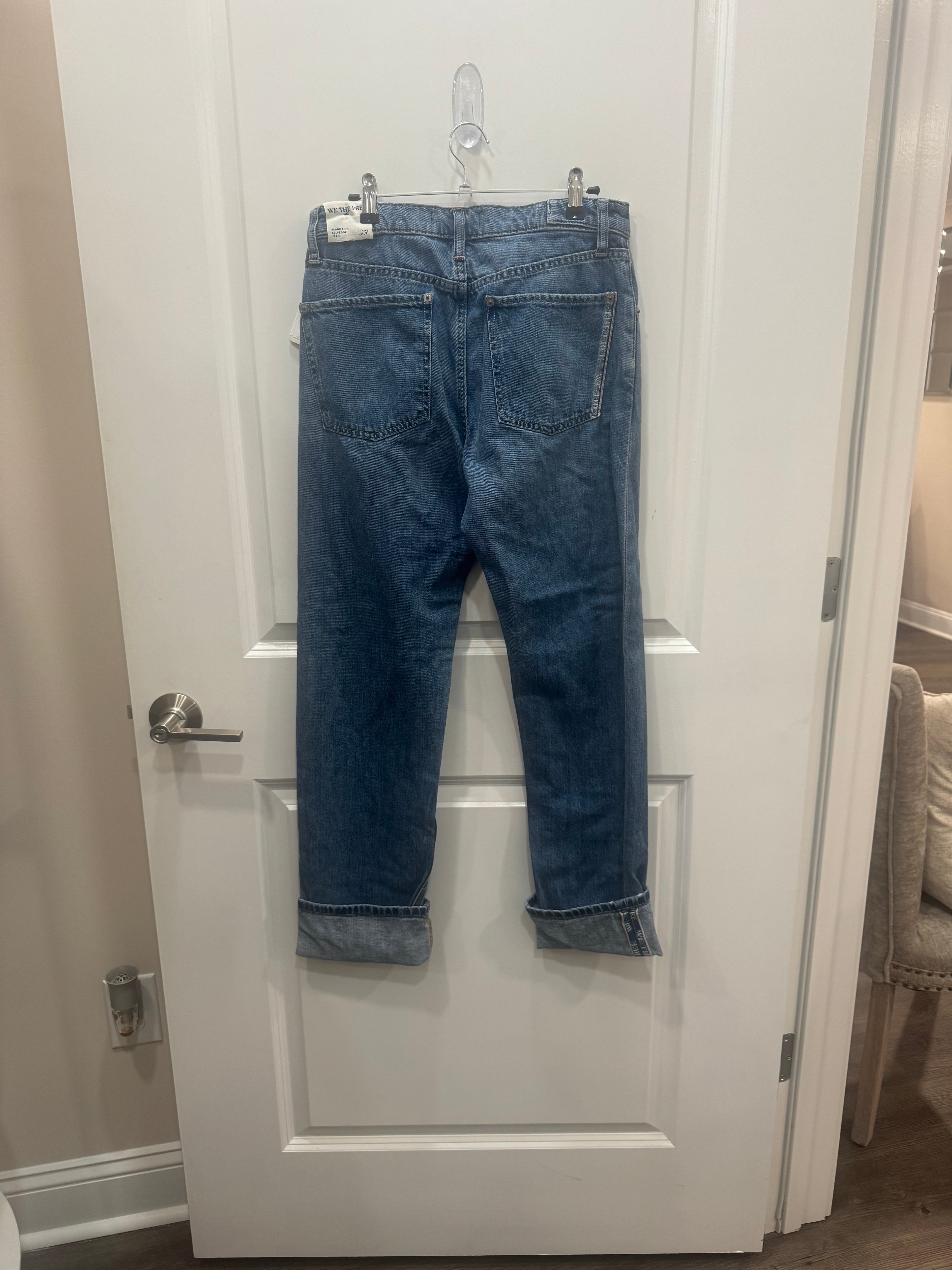 We the Free Slim Shade Selvedge Jeans size 27