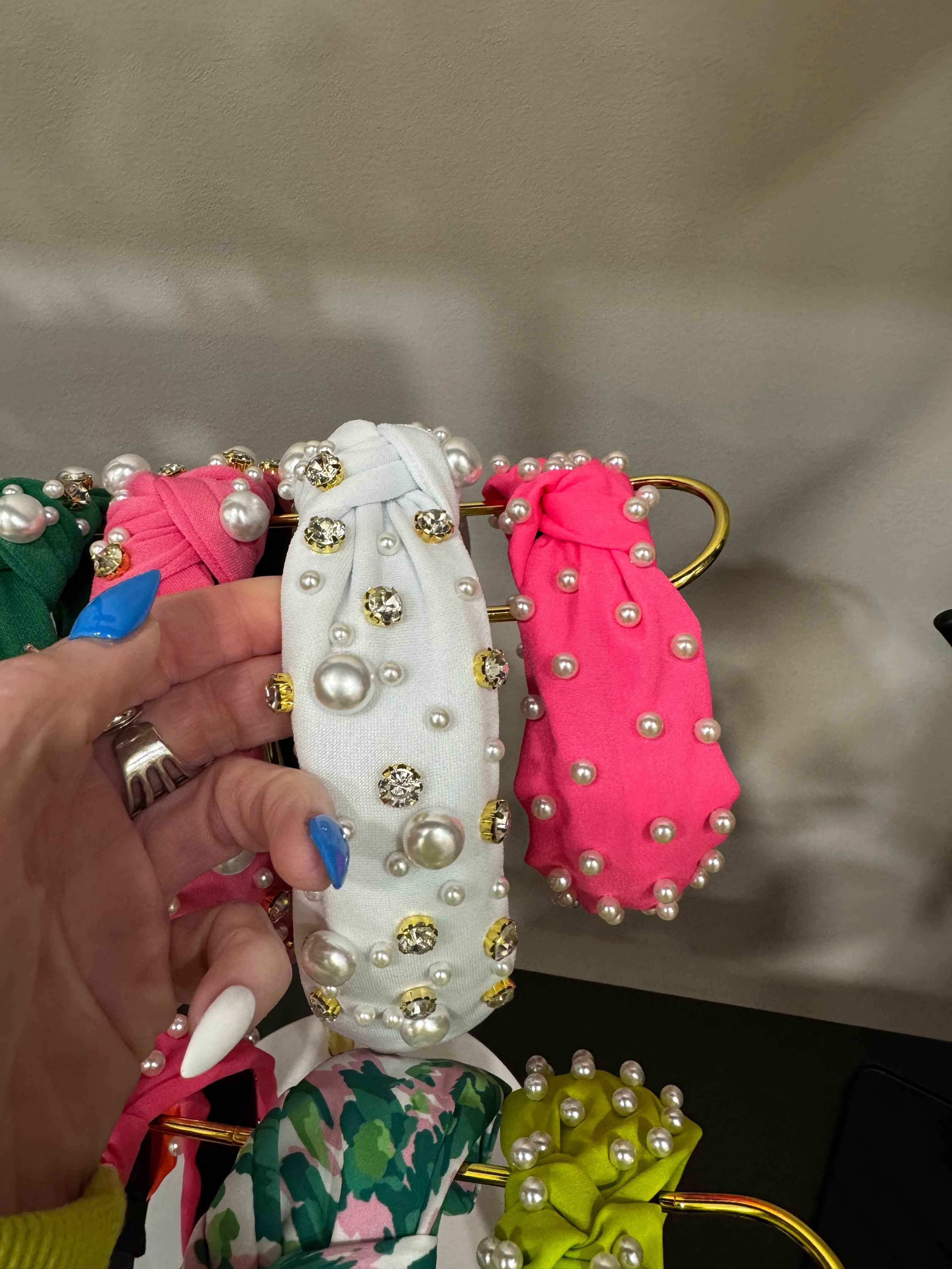 Blisstique Pearl and Rhinestone Headband