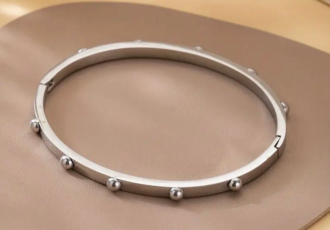 Stainless Steel Ball Couples Bracelet