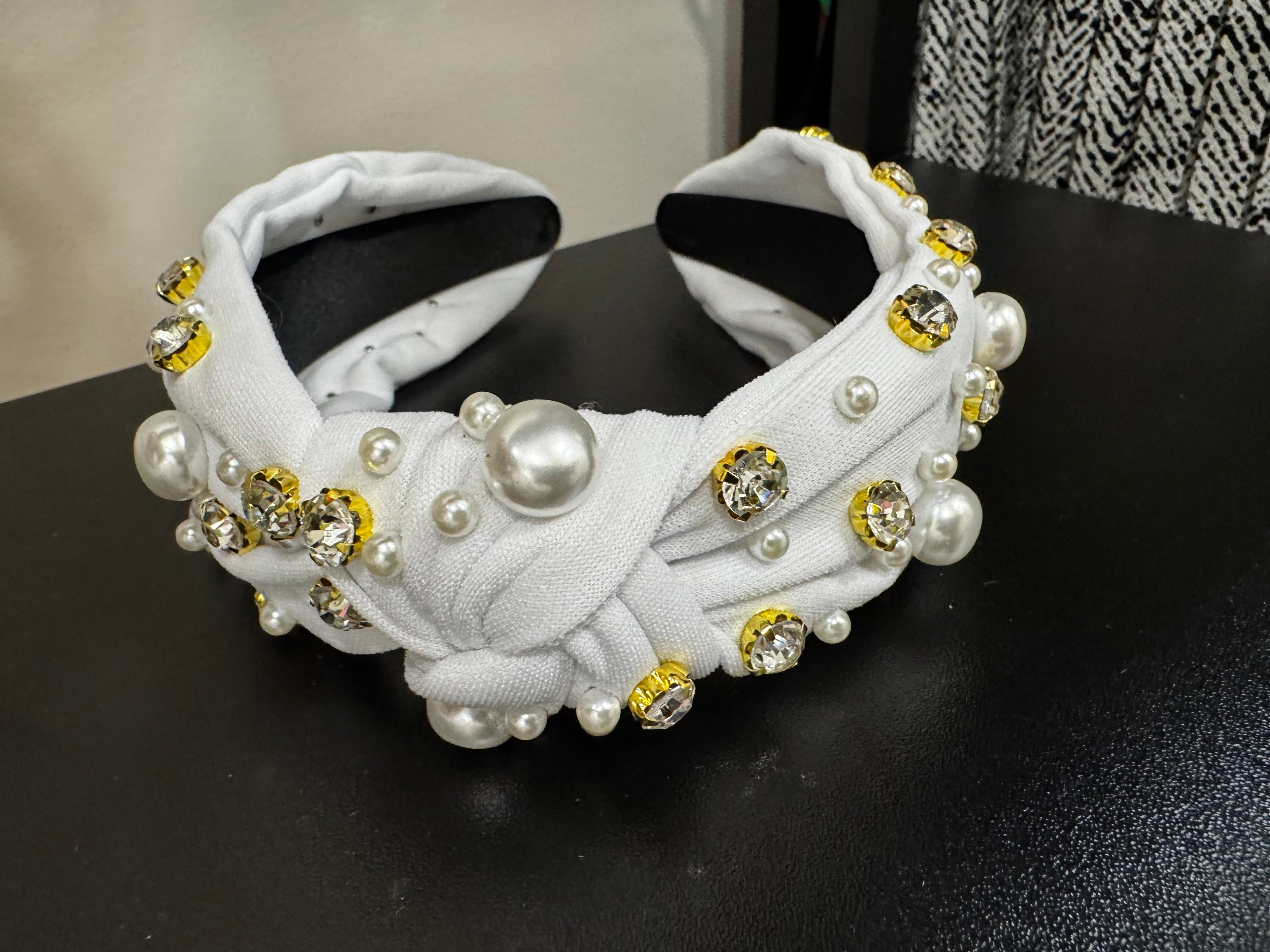 Blisstique Pearl and Rhinestone Headband