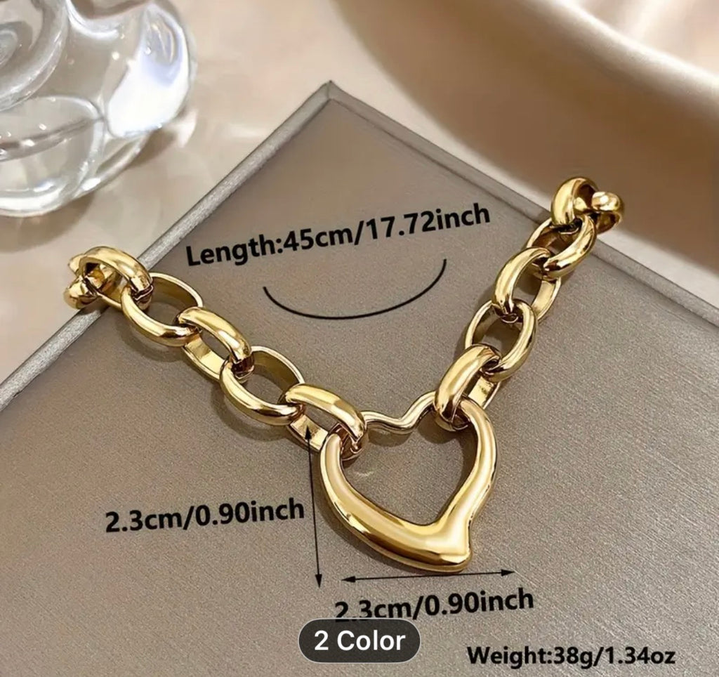 Love Pendant Necklace - Gold