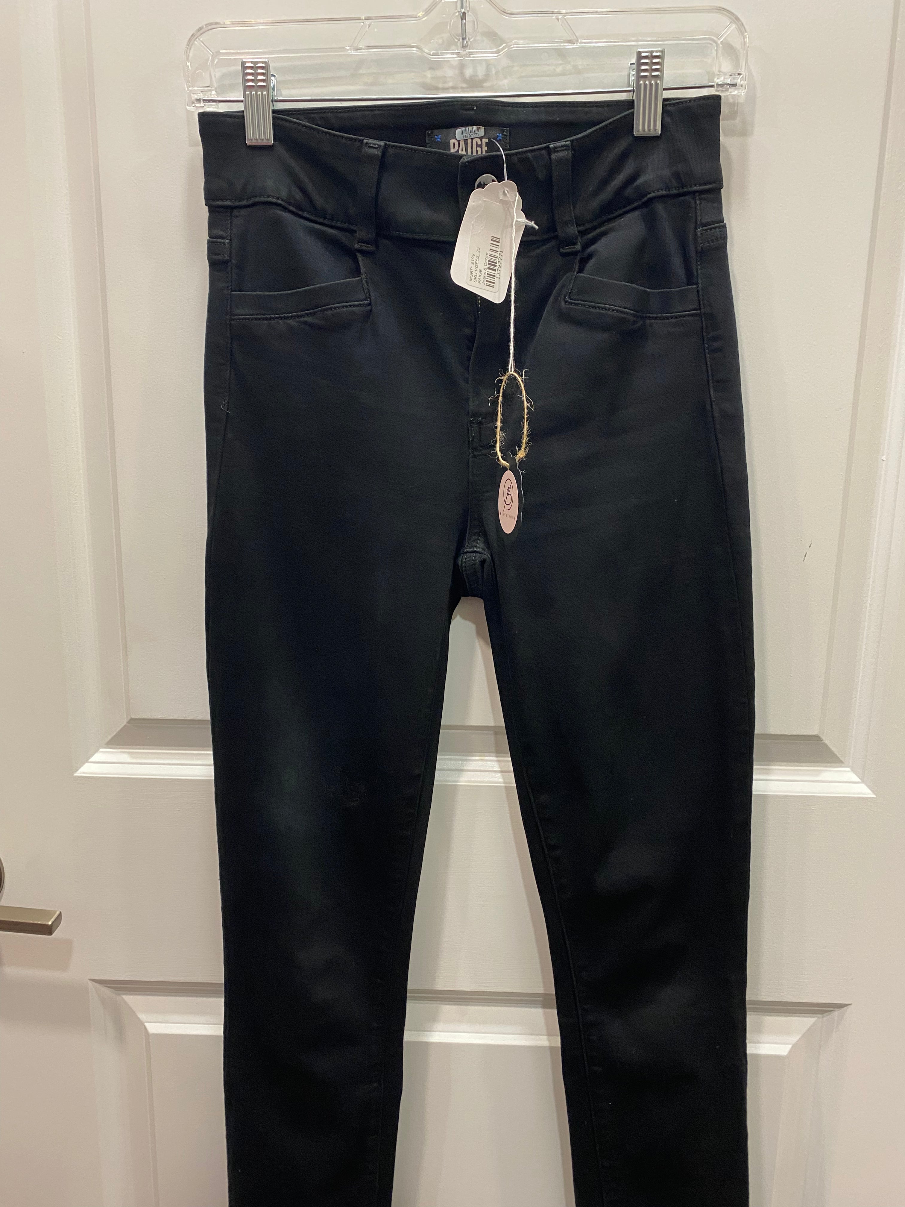 Paige Black Skinny Jeans